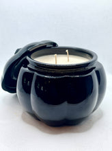 Load image into Gallery viewer, Pumpkin Spice Lavender Soy Candle 16 oz Pumpkin Jar (Black)