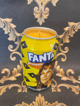 Load image into Gallery viewer, Beetlejuice Fanta Can Soy Candle Bundle- 11.5oz (Delia Deetz-Pineapple) (Beetlejuice-Apple Harvest) (Astrid Deetz- Orange Creamsicle)