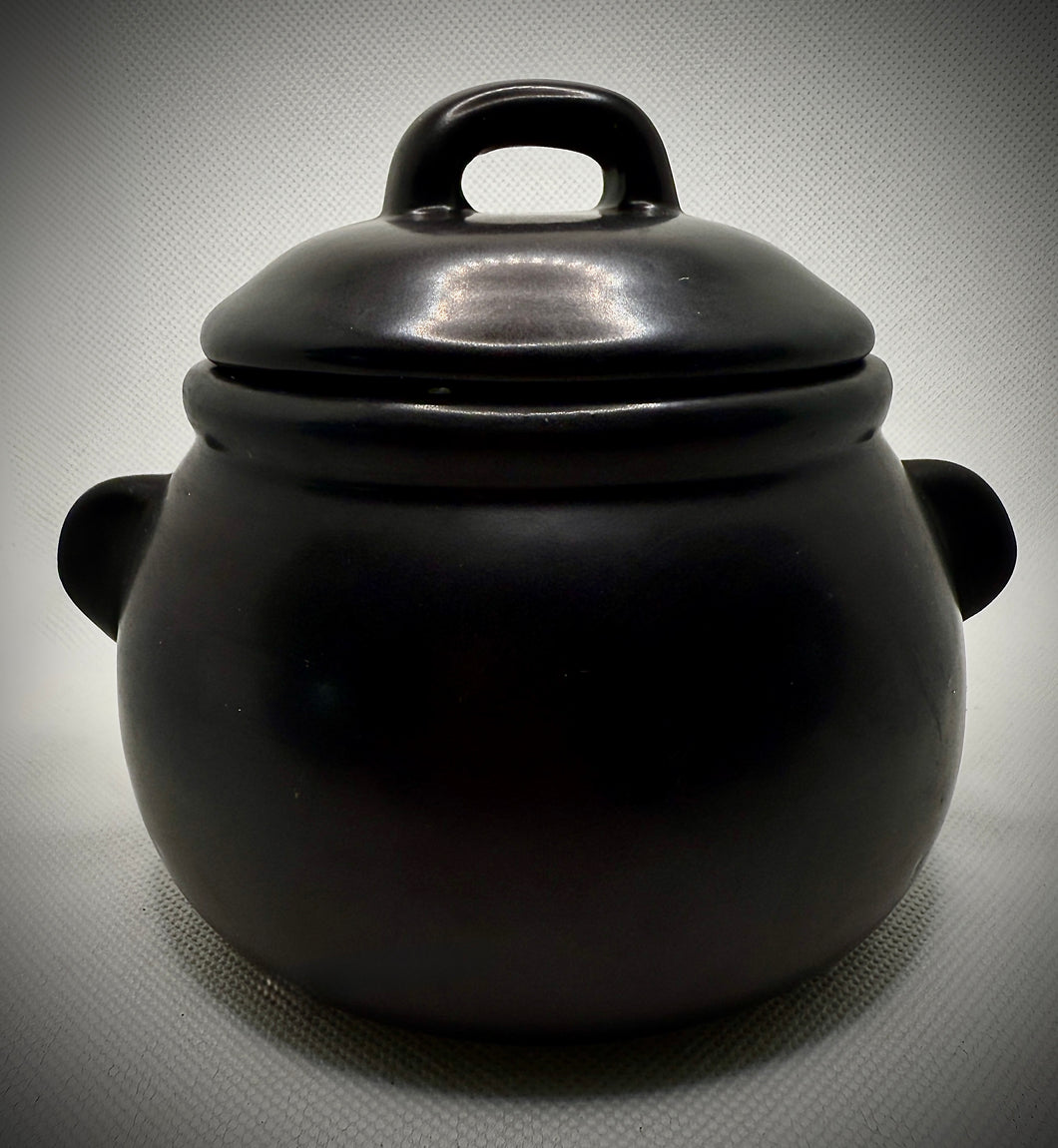 Matte Black Cauldron Candle Jar- Choose Your Scent