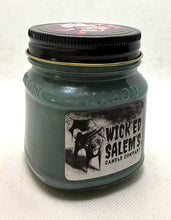 Load image into Gallery viewer, The Green Inferno (Bamboo &amp; Teakwood) 8oz Mason Jar Soy Candle
