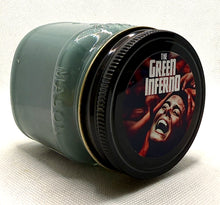 Load image into Gallery viewer, The Green Inferno (Bamboo &amp; Teakwood) 8oz Mason Jar Soy Candle
