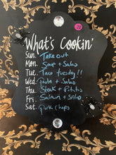 Load image into Gallery viewer, Spooky Chalkboard Weekly Menu
