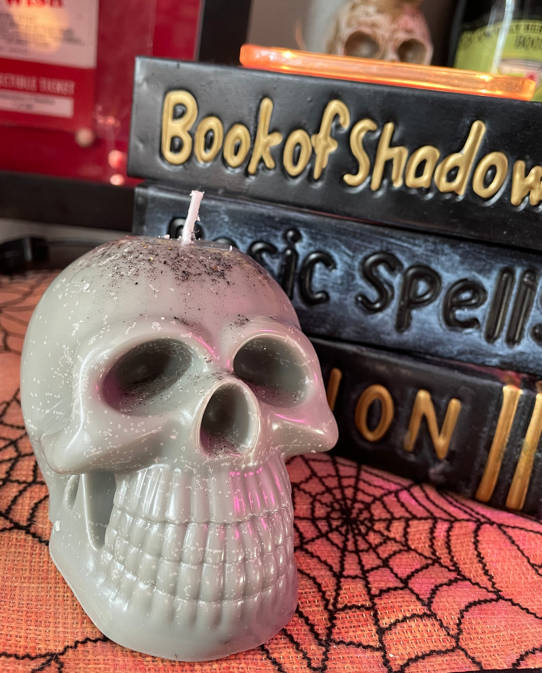 SKULL Candle - Special Grey