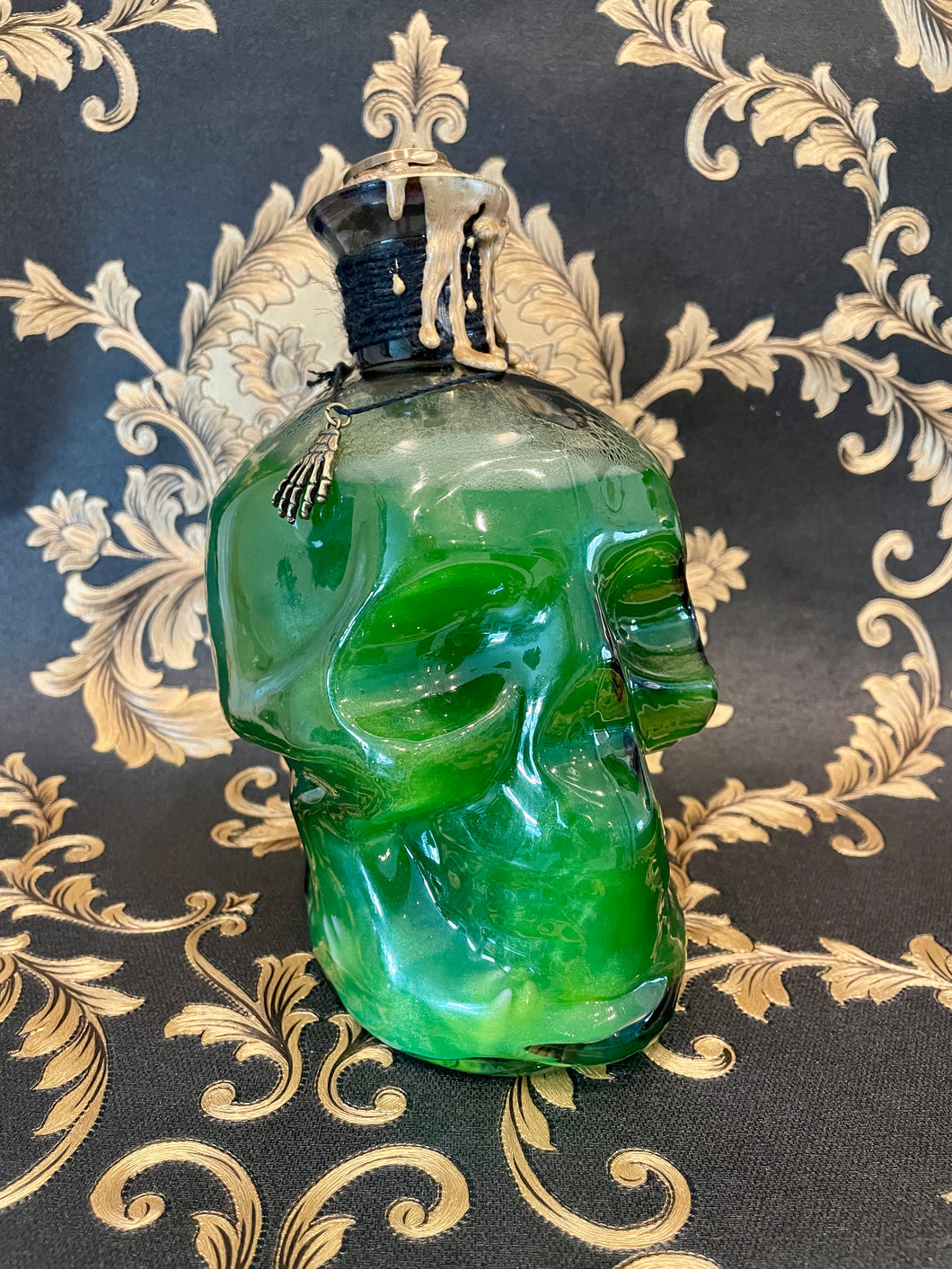 Green Skull Potion Bottle