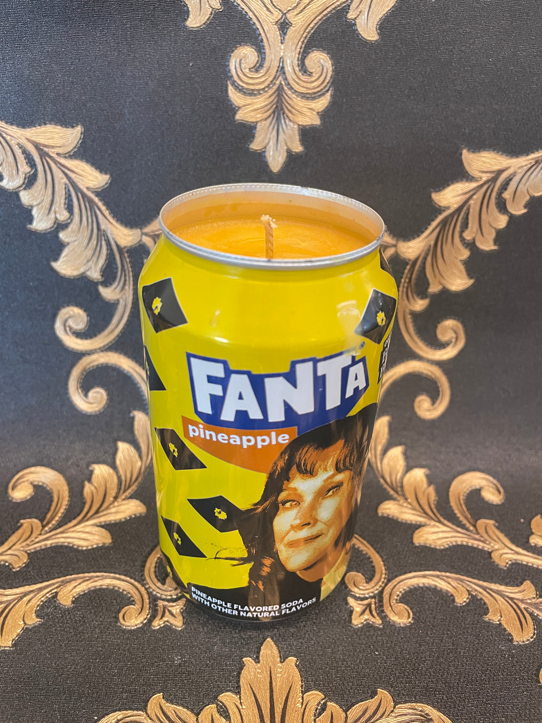 Beetlejuice Fanta Can Soy Candle - 11.5oz (Delia Deetz-Pineapple)