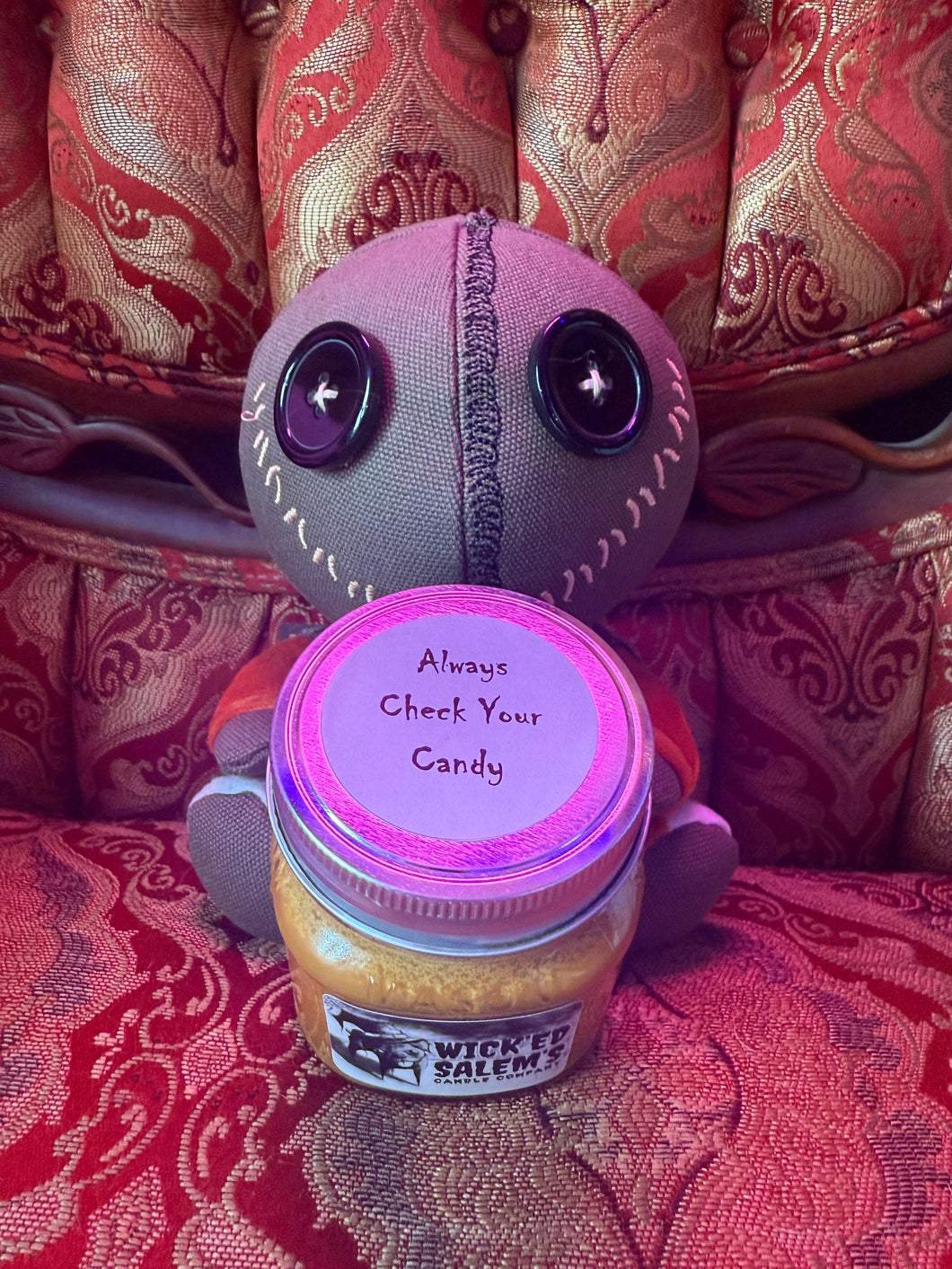Always Check Your Candy (Pumpkin Pie) 8 oz Soy Candle